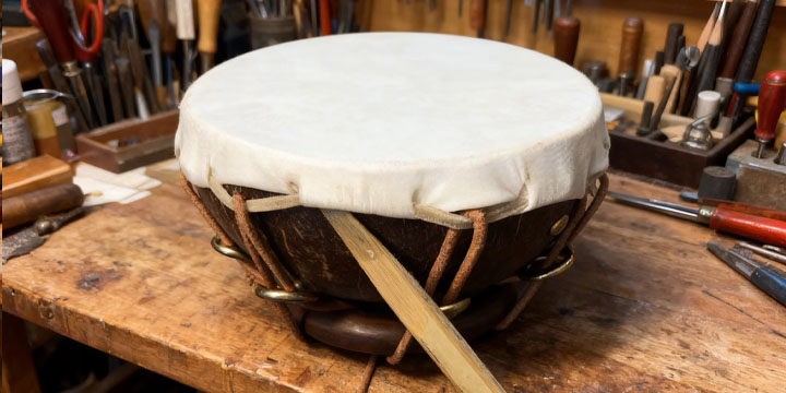 椰鼓收边固定 - 使外观整洁并保持张力