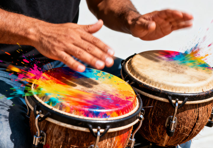 椰鼓与竹丁的演变 - 不同文化中的手鼓变体