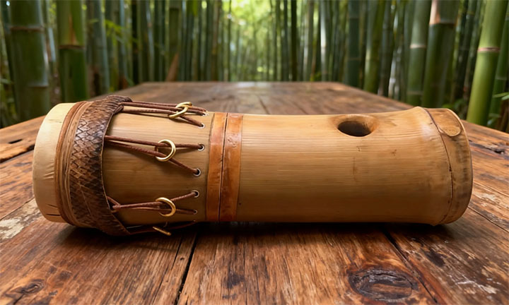 竹丁 - 天然竹子与皮革精工制作的打击乐器