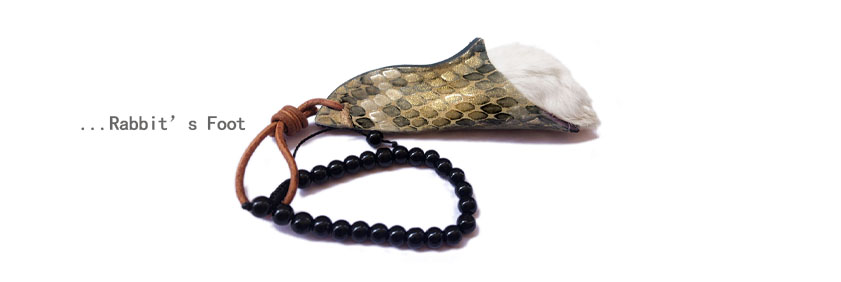 幸运兔脚RabbitsFoot迷你开运挂件 - 天然兔脚手工制作